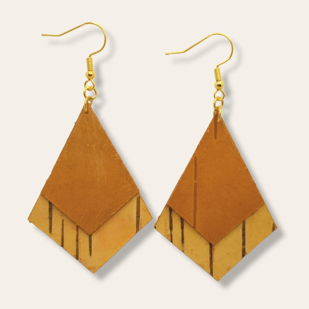 Birch Bark Earrings