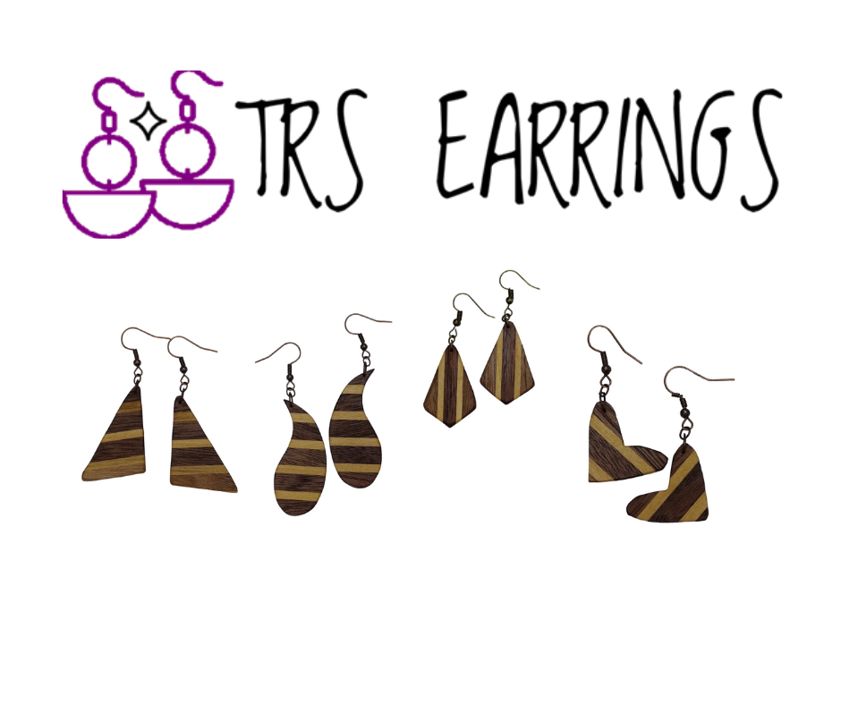 New styles of inlay wood earrings