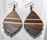 Elevate Your Style: Inlay Wood Dangle Earrings – Handcrafted Artistry for a Distinctive and Stylish Statement! Explore Unique Elegance Now.