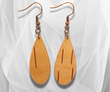 Timeless Beauty: Teardrop Birch Bark Earrings – Handcrafted Artistry for a Distinctive and Nature-Inspired Statement. -4 styles