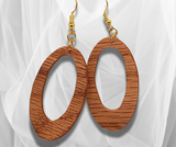 Nature-Inspired Hoop Elegance: Red Oak Wood Earrings – Handcrafted Wooden Hoops for Timeless Style with a Touch of Natural Beauty.