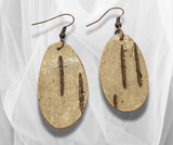 Timeless Beauty: Teardrop Birch Bark Earrings – Handcrafted Artistry for a Distinctive and Nature-Inspired Statement. -4 styles