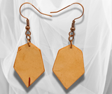 Nature's Elegance: Hexagon Birch Bark Earrings – Handcrafted Jewelry for Timeless Style and Unique Natural Beauty!-3 styles